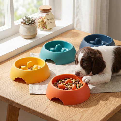 Cat and dog slow-feeding bowl